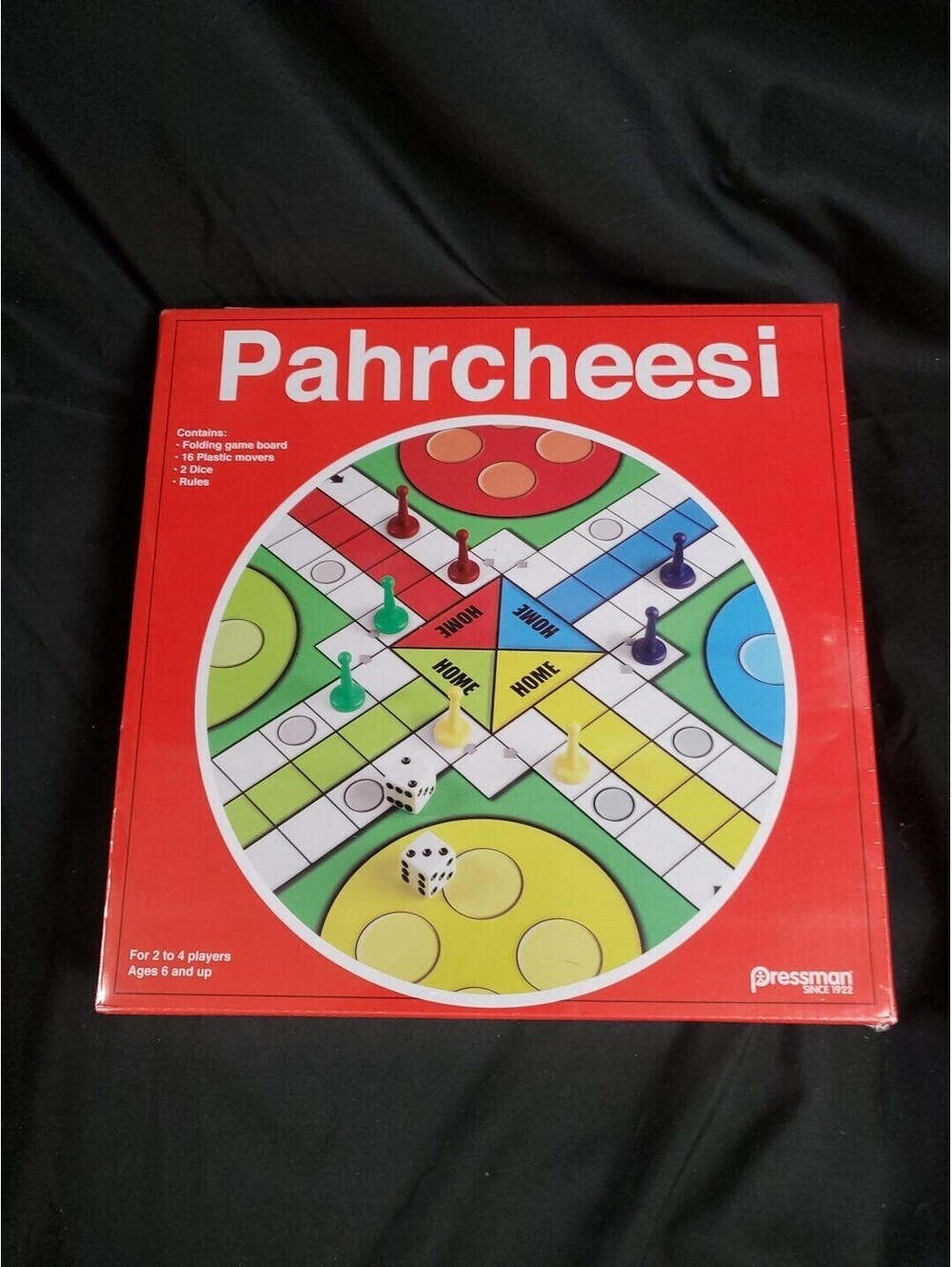 Pahrcheesi Board Game 2-4 Players Pressman NEW Sealed